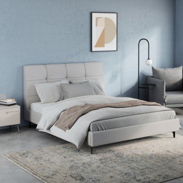 OLINE מיטה מרופדת עם גב בעיצוב תיפורי קפיטונאז'