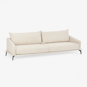 DELIMITER ספה דו מושבית מושלמת עם בד בגוון בז' רחיץ