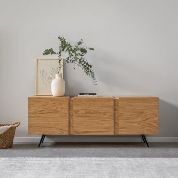 LIFESTYLE יחידת טלוויזיה מעוצבת עם 3 תאי איחסון