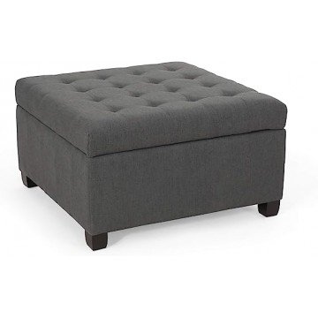 Christopher Knight Home Hedda Tufted Fabric Storage Ottoman