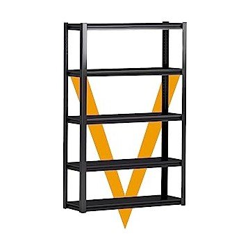 5 Tier Garage Shelving, Storage Shelves Heavy Duty Shelving, Adjustable Metal Shelf Rack and Shelf Units, Garage Shelving Heavy Duty Warehouse Industrial Shelving, 31.5" W X 15.7" D X 63" H